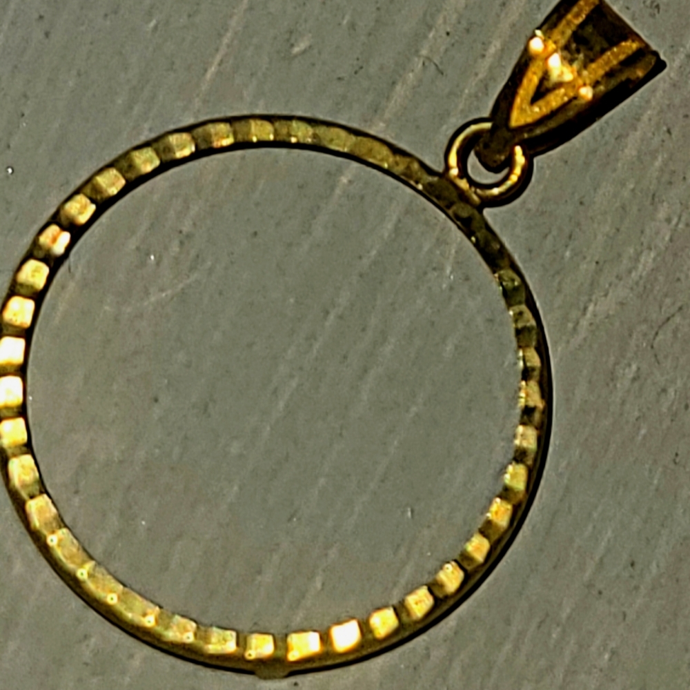 14kt Gold Charm Frame